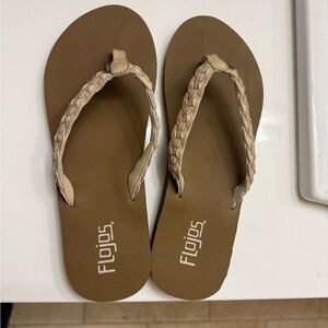Flojos Women's Braided Tan Sandals
